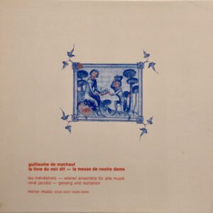 Guillaume de Machaut  Le livre du voir dit  LP